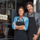 Small business owners man and woman