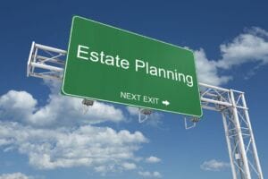 Estate Planning next exit sign